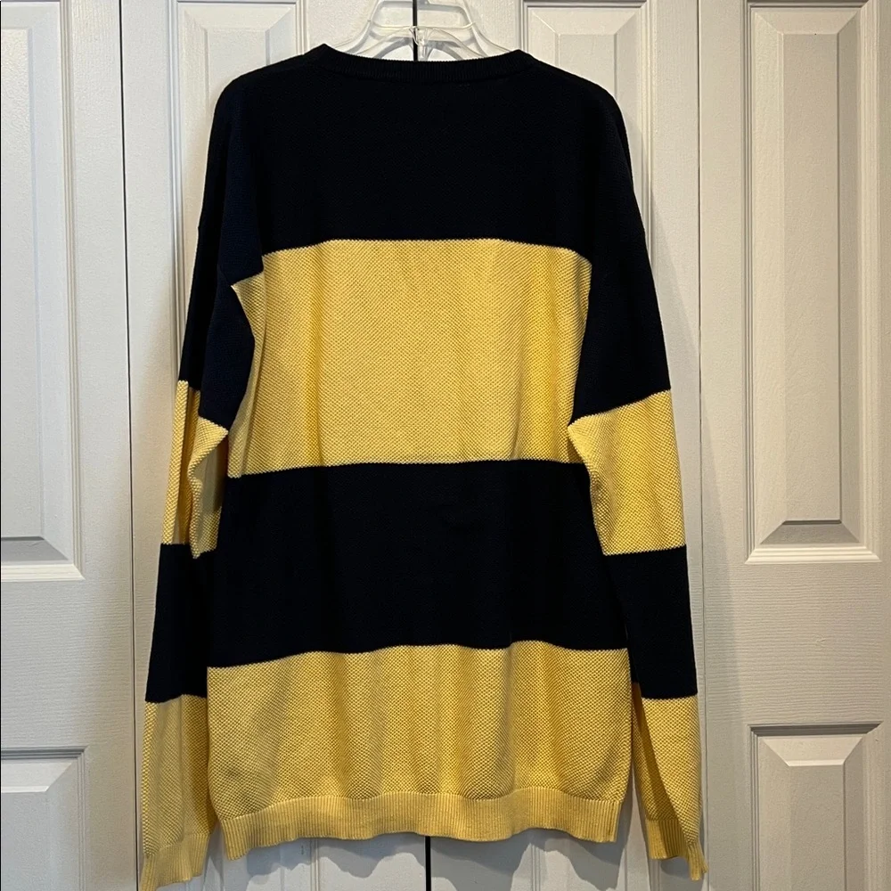 Jack & Jones Men’s Navy/Yellow Striped Sweater Size XL‎ - Picture 6 of 13
